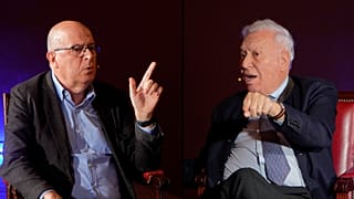 José Zaragoza (PSC) y José Manuel García-Margallo (PP), en The Ring