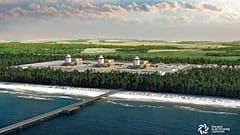 Visualisation of the first nuclear power plant in Poland