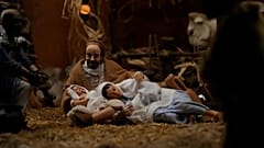 Une crèche de Noël est exposée à l'exposition internationale "100 crèches au Vatican", 8 décembre 2025.