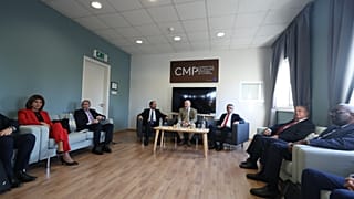 Οι ηγέτες στο παλιό αεροδρόμιο Λευκωσίας