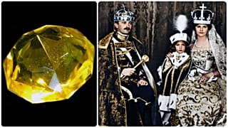 A Firenzei gyémánt; IV. Károly király és Zita királyné fiúkkal, Ottóval a budapesti koronázáson, 1916-ban