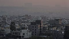 Pakistan İslamabad'da hava kirliliğini yansıtan bir görsel, 8 Aralık 2025