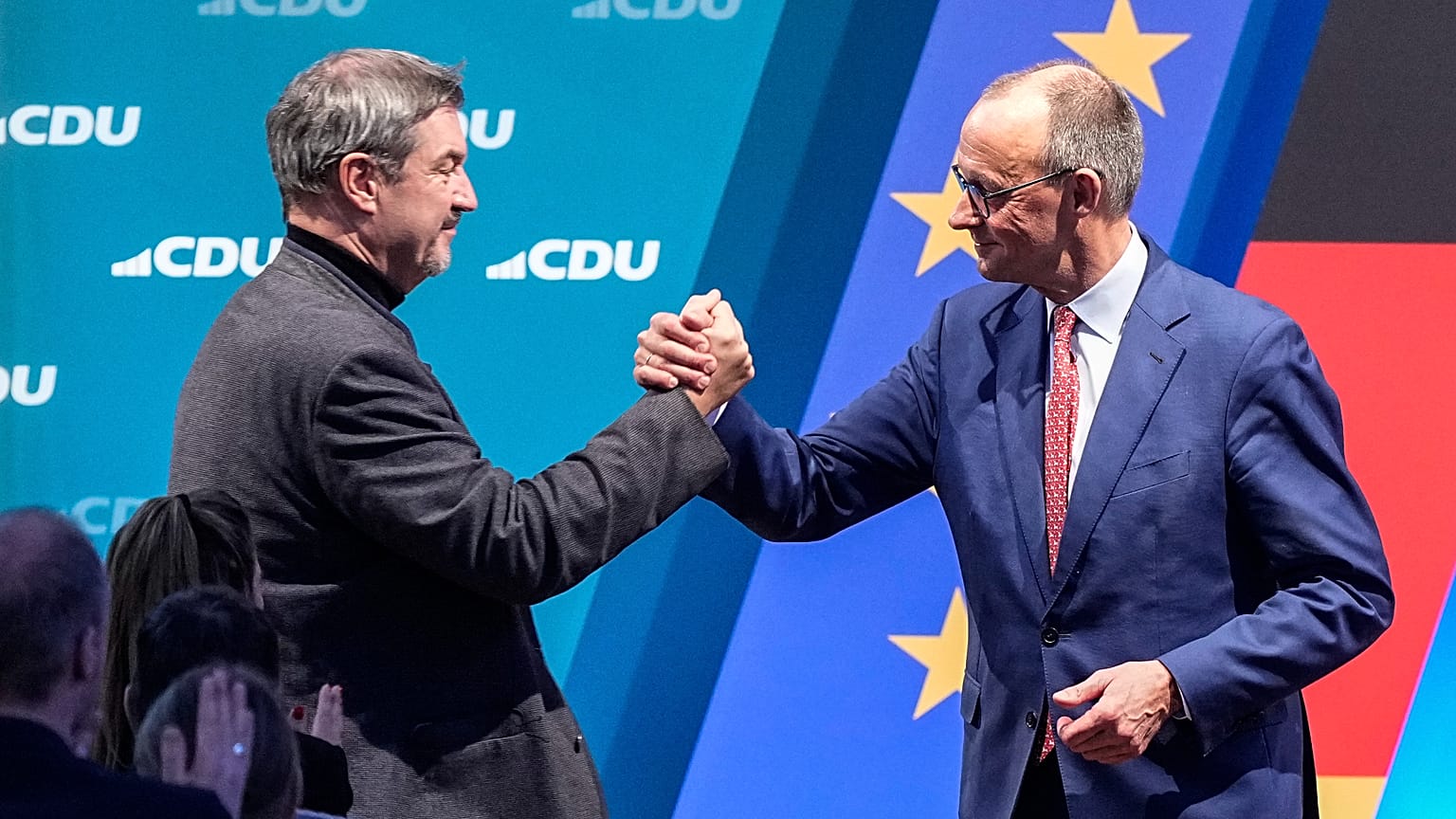Markus Söder und Friedrich Merz im Januar 2025