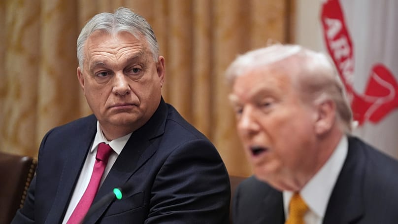Vitkor Orban y Donald Trump.