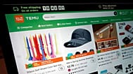 Items for sale from low-cost online retailer Temu.