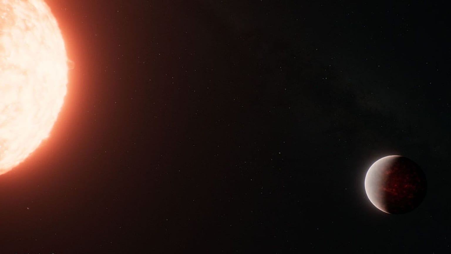 تصویر بازسازی‌شده از سیاره صخره‌ای در کهکشان دور