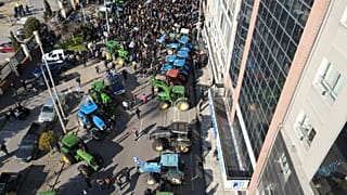 Τρακτέρ στο λιμάνι Θεσσαλονίκης