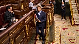 Alberto Núñez Feijóo, en el Congreso.