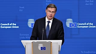 Der europäische Kommissar für Wirtschaft Valdis Dombrovskis.