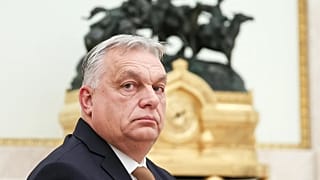 Hungarian Prime Minister Viktor Orbán attends a meeting with Russian President Vladimir Putin at the Kremlin in Moscow, 28 November, 2025