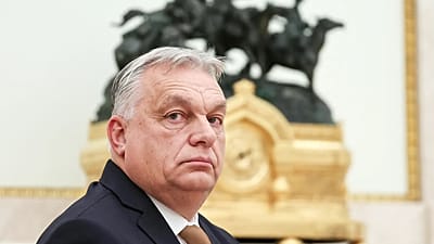 Premier Węgier Viktor Orbán uczestniczy w spotkaniu z prezydentem Rosji Władimirem Putinem na Kremlu w Moskwie, 28 listopada 2025 r.