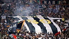 Tifosi della Juventus allo Stadio Olimpico. Roma, 2016