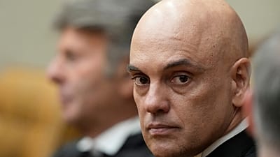 Nowy wiceprezes Federalnego Sądu Najwyższego, sędzia Alexandre de Moraes, uczestniczy w ceremonii zaprzysiężenia w Brasilii, 29.09.2025 r.