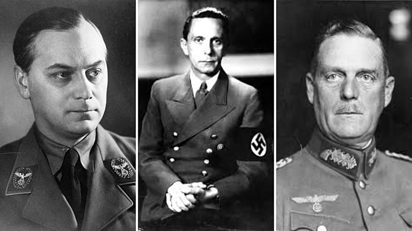 Rosenberg, Göbbels és Keitel (OKW)