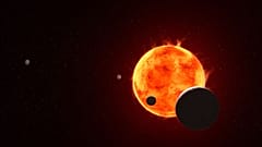 TRAPPIST-1e'yi resmeden bir görsel.