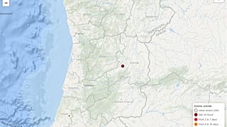  As informações são preliminares e estão sujeitas a atualizações. Atividade sísmica registada na Rede Portuguesa.