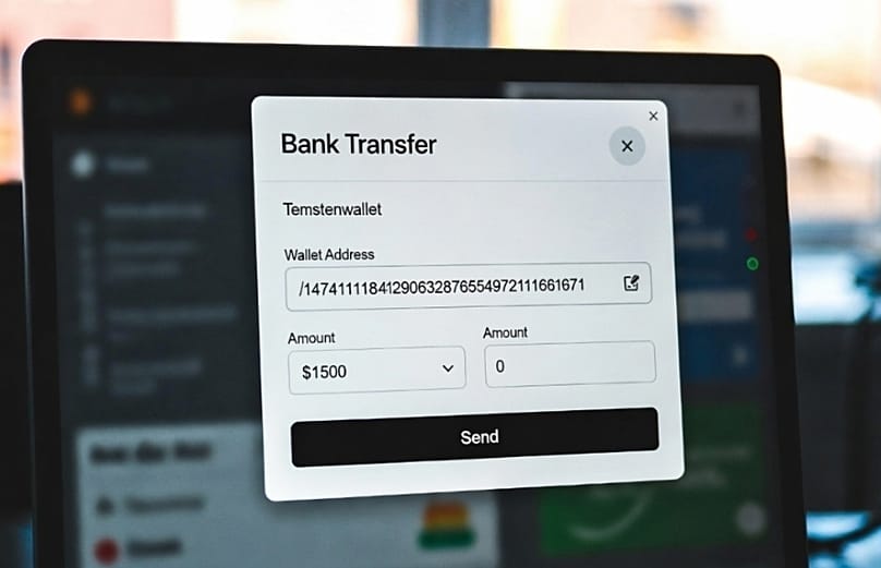 Utalás a digitális kriptotárcába