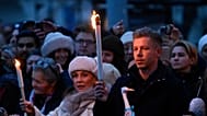 Chairman of the Hungarian opposition Tisza Party Peter Magyar holds protest in support of abused children in Budapest, Hungary, Saturday, Dec. 13, 2025