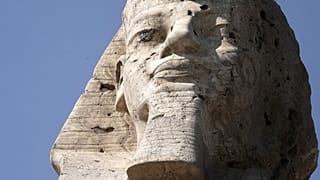 Egypt unveils newly restored statues of Amenhotep III in Luxor