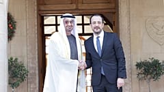 Ο Νίκος Χριστοδουλίδης και ο Σεΐχης Mohamed bin Zayed Al Nahyan