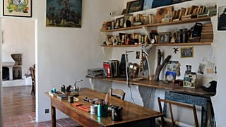 Le bureau du poète.