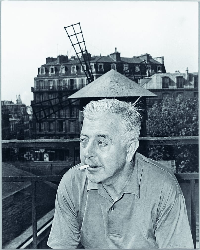 Behind the wings of the Moulin-Rouge.