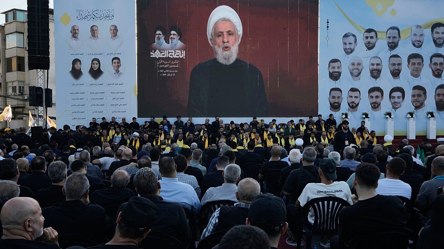 سخنرانی ویدیویی نعیم قاسم در بیروت به تاریخ ۲۷ سپتامبر ۲۰۲۵