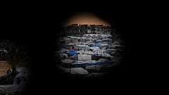 مخيم مؤقت للنازحين الفلسطينيين في دير البلح، وسط قطاع غزة، السبت 13 كانون الأول/ديسمبر 2025.