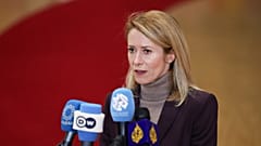 Kaja Kallas, haute représentante de l'Union européenne, lundi matin.
