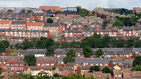 FILE - A general view of houses in Stanley, England, Tuesday. 14 June 2011.
