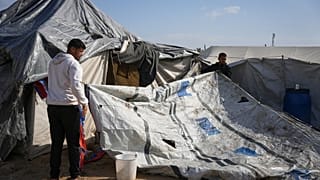 La bande de Gaza frappée par une tempête hivernale Byron