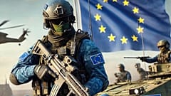 Futurista EU-katona egy TikTok-on közzétett mémben