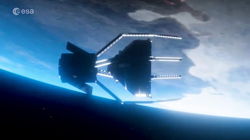 Technologia ESA do przechwytywania i utylizacji kosmicznych śmieci.