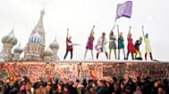 A Pussy Riot korábbi fellépése Moszkvában