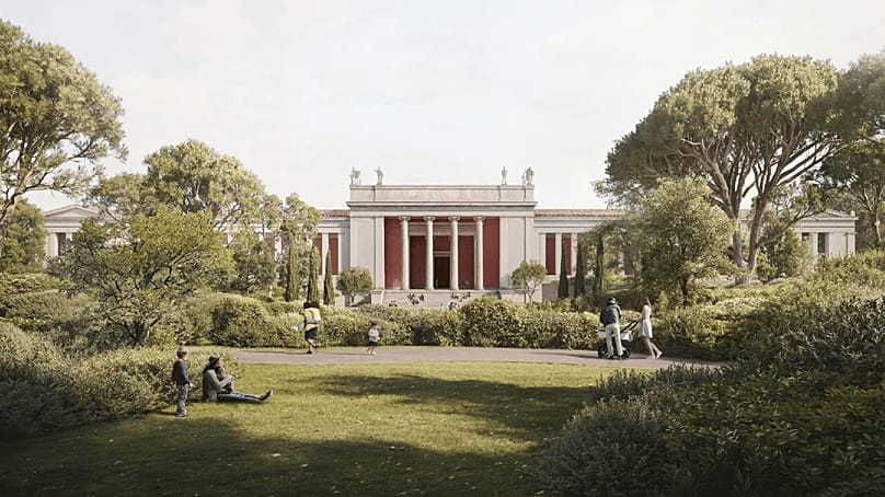 Φωτορεαλιστική απεικόνιση του εξωτερικού χώρου του νέου ΕΑΜ