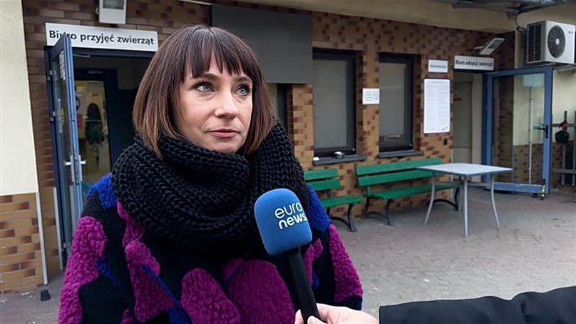 Η αναπληρώτρια διευθύντρια του καταφυγίου για το Paluch στη Βαρσοβία - Natalia Borkowska σε συνέντευξή της στο Euronews.
