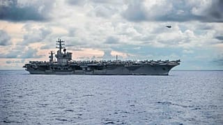  حاملة الطائرات الأمريكية "يو إس إس نيميتز"، يوم الاثنين 6 يوليو/تموز 2020. 