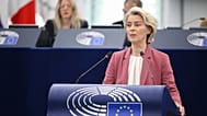 European Commission President Ursula von der Leyen addresses the European Parliament in Strasbourg on December 17, 2025.
