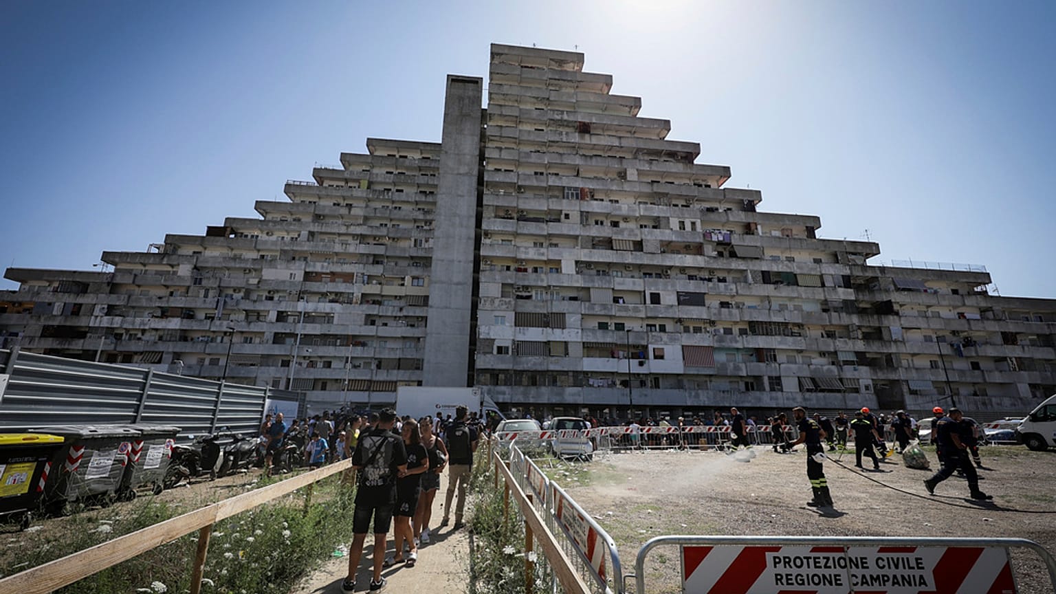 Le Vele di Scampia, foto del luglio del 2024