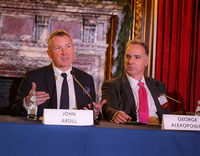 Ο Τζον Άρντιλ, αντιπροέδρος Έρευνας της Exxon Mobil στο πάνελ με θέμα “Η Ελλαδα και η αν. Μεσόγειος ως περιφερειακός ενεργειακός κόμβος”