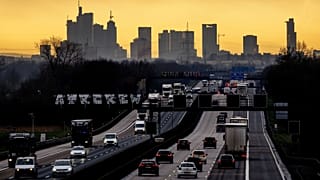 Autópálya Frankfurt közelében