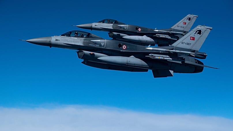 Török F-16 vadászgépek