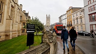 Az Oxford Egyetem campusa Angliában