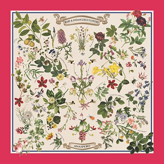 Apaszka Anaspero Botanic Magenta 