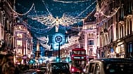 Regent Street, Londra, Noel'de.
