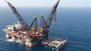 Akdeniz'de bir doğal gaz sahası.