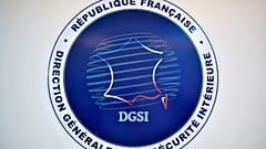 لوگوی اداره‌کل امنیت داخلی فرانسه (DGSI) در پاریس، دوشنبه ۳۱ اوت ۲۰۲۰.