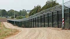 Estlands Grenze zu Russland, hier nahe dem Dorf Vinski. 15. September 2025