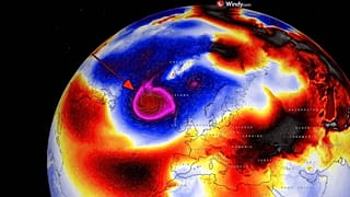 Una fuerte borrasca fría llega a España.