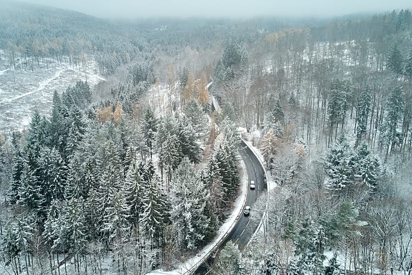 Schnee im Taunus am 20. November 2025